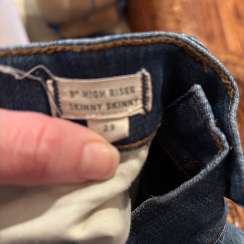 Madewell Ripped Skinny Jeans in Classic Blue - Picture 2 of 2